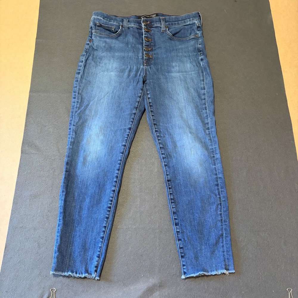 Veronica Beard Debbie Ankle Skinny Jeans Womens 32 Blue
